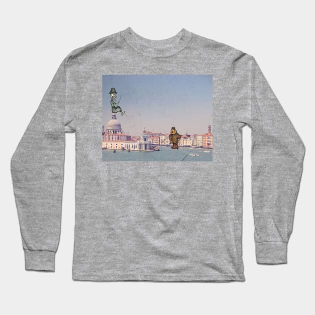 Fishing In Venice Long Sleeve T-Shirt by ZBoy
